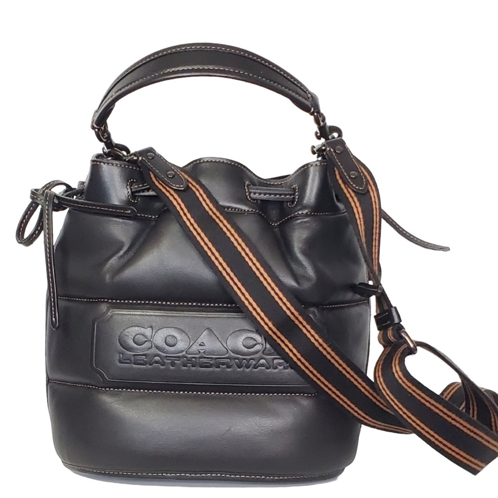 Coach *RARE Badge Field Quilted Leather Bucket Bag